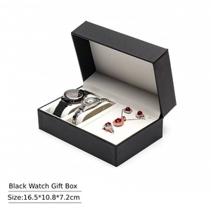 Bonitas Cajas para Relojes y Joyas, Caja con Tapa Abatible para Relojes y Joyas, para el Día de San Valentín, Caja para Relojes y Joyas para Hombre - Product Image 4