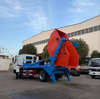 Camion benne basculante Sinotruck Howo 6X4 robuste de 10 000 litres avec bennes à déchets à bras oscillant à vendre