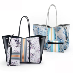 Bolso <span class=keywords><strong>de</strong></span> playa <span class=keywords><strong>de</strong></span> diseño personalizado a la moda <span class=keywords><strong>de</strong></span> neopreno, bolso <span class=keywords><strong>de</strong></span> mano impermeable <span class=keywords><strong>de</strong></span> neopreno para playa <span class=keywords><strong>de</strong></span> verano, bolso <span class=keywords><strong>de</strong></span> compras para mamá, monedero <span class=keywords><strong>de</strong></span> <span class=keywords><strong>fin</strong></span> <span class=keywords><strong>de</strong></span> <span class=keywords><strong>semana</strong></span> - Product Image 4