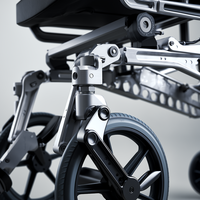 Service de moulage d'usinage de support de fauteuil roulant en alliage d'aluminium CNC personnalisé haute performance pour accessoires de fauteuil roulant