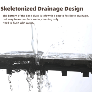 Plancher de terrasse en composite bois-plastique SHENGCHENG, moderne, conçu pour l'extérieur, dalles de terrasse à emboîtement DIY - Product Image 4