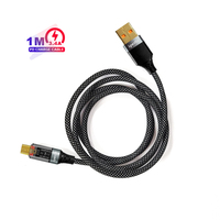 Cable de Carga Superrápida PD de 60W, Certificado MFi, Conector Micro USB de 8 Pines, Transferencia de Datos de 480Mbps, Uso en Computadora, Recordatorio de Luz Inteligente