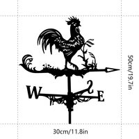 Meilleures ventes : Aiguille d'vent artisanale style européen antique, motif Aigle et Coq, ornement de toit de jardin pour la détermination de la direction du vent