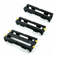 Support de batterie au lithium 18650 personnalisé en plastique ABS avec contacts à ressort en laiton pour batterie externe DIY, vélo électrique et stockage d'énergie