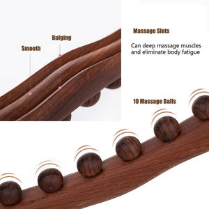 Produits les plus vendus 8 perles Outils de massage en bois <span class=keywords><strong>Drainage</strong></span> <span class=keywords><strong>lymphatique</strong></span> Masseur manuel Bâton de massage pour le corps - Product Image 5