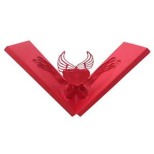 Boîte à Bague Haut de Gamme Luxe Léger Noire Rouge en Papier Tactile Vide pour Homme et Femme, Conteneur à Bague de Demande en Mariage, Boîte à Bijoux - Product Image 3