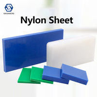 Ventes d'usine de plaques et panneaux en polyamide extrudé (MC Nylon) bleu, noir, blanc
