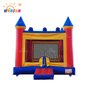 Large Red Blue Parallel Style Inflatable Combo Bouncing Castle Inflatable <b>Trampoline</b> - Product Image 1