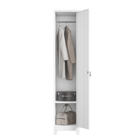 Casier de rangement en acier à une porte avec pieds réglables, casier métallique pour personnel de bureau, salle de sport, école, armoire de rangement personnelle