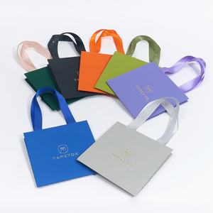 Boyang vente en gros, sac à provisions en papier pour emballage cadeau de bijoux de luxe, bon marché - Product Image 5