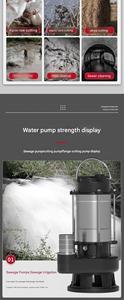 2 Inch Stainless Steel Submersible Sewage Pump Self-Priming Electric Motor Features Aquaculture Aerators Gear Bearing Core - Product Image 2