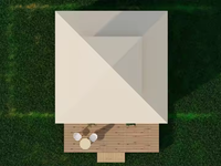 Tentes de camping et de glamping en plein air 6*6m avec 2 chambres king size pour hôtels, tentes pour salons professionnels