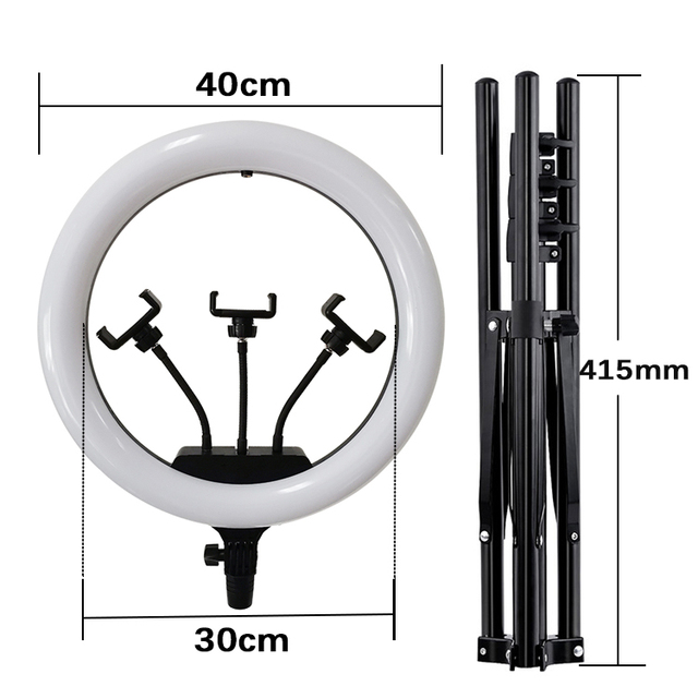 Hot Sale 16 Inch Ring Light Studio Photo Dimmable Ring Light Beauty Selfie Photography Lighting with Tripod
