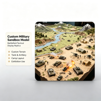 Modèle de terrain de bataille militaire personnalisé pour sandbox