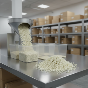 Pellets de <span class=keywords><strong>LDPE</strong></span> 100% PCR Certificados pela GRS - Grau Alimentício Não Tóxico para Filmes de Embalagem Flexíveis - Product Image 3