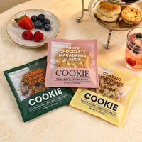 Sacs à biscuits souples de qualité alimentaire avec fenêtre, personnalisés par le fabricant, en PET/PE, thermoscellables et à encoche de déchirement