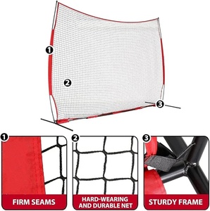 Nhà Máy 12ft x 9ft bóng chày chuyên nghiệp và bóng mềm <span class=keywords><strong>Net</strong></span>, tùy chỉnh thêu lưới <span class=keywords><strong>Net</strong></span> - Product Image 3