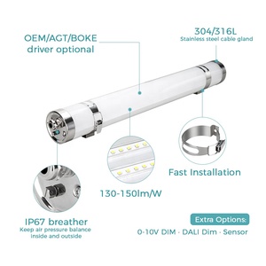 1200mm IP69K Tri Preuve LED Industrie Alimentaire <span class=keywords><strong>Maritime</strong></span> Étanche Corrosion Preuve PMMA Logement Tri-preuve Lumière - Product Image 4
