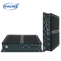 Computadora de control industrial N100 resistente con puertos multiserie Diseño sin ventilador integrado en stock Accesorios de computadora industrial