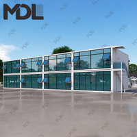 Chine, structure en acier léger, modulaire, 2 chambres empilables, bateau maritime, maison de luxe, maisons préfabriquées