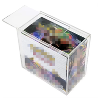 Boîte en acrylique ETB pour Booster Box, boîte de présentation transparente en acrylique, protection pour le stockage et la collection de 151 cartes