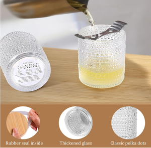 Bocaux en verre pour la fabrication de bougies, 8 oz, transparents, en vrac avec couvercles, contenants vides pour bougies, fournitures pour la fabrication de bougies - Product Image 6