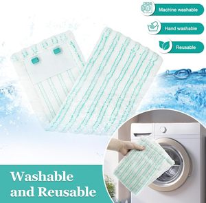 Compatible avec <span class=keywords><strong>Leifheit</strong></span> XL Couvre-tête de vadrouille plat en microfibre Chiffon de <span class=keywords><strong>nettoyage</strong></span> des sols humides et secs Recharges de tampons de vadrouille super absorbants - Product Image 6