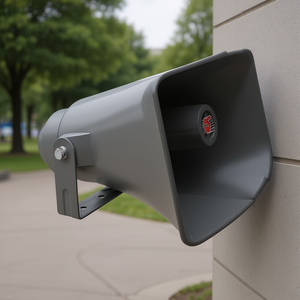 ลำโพงฮอร์น PA รุ่น D0100H7PQBT ขนาด 8x16 นิ้ว สำหรับภายนอกอาคาร กันน้ำ กำลังขับ 40 วัตต์ RMS ติดผนัง วัสดุพลาสติก - Product Image 2