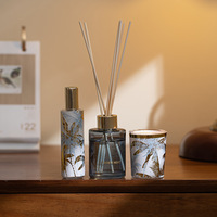 Coffret Cadeau Bougies Parfumées Huile Essentielle Parfum Rotin pour Chambre Semi-Artisanat Aromathérapie Désodorisant Ambiant pour l'Esprit