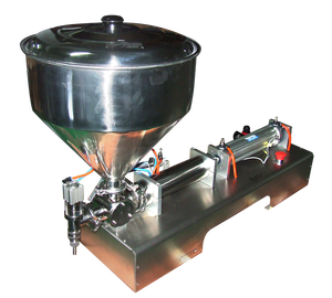 Khí nén <span class=keywords><strong>piston</strong></span> bán tự động một đầu Máy làm kem mỹ phẩm (điền máy cho Thuốc mỡ, kem, dán, mứt, nước sốt) - Product Image 5