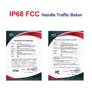 Bâton de signalisation routière vert YIDAO, batterie rechargeable, visibilité 500 m, modes clignotant/fixe, contrôle de circulation d'urgence portable - Product Image 3