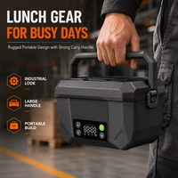 Boîte à repas auto-chauffante Easy Clean 1,3 L, boîte à lunch électrique sans fil, récipient pour repas, chauffe-plat intelligent pour les livreurs