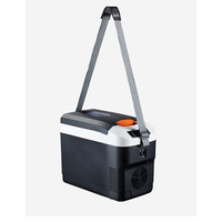 Mini-réfrigérateur portable électronique 12V 24V pour voiture, camping et voyage, avec affichage numérique pour boissons et aliments