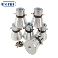 Transduser ultrasonik kustom profesional 17HKz sampai 200KHz Sensor getaran ultrasonik Piezo industri