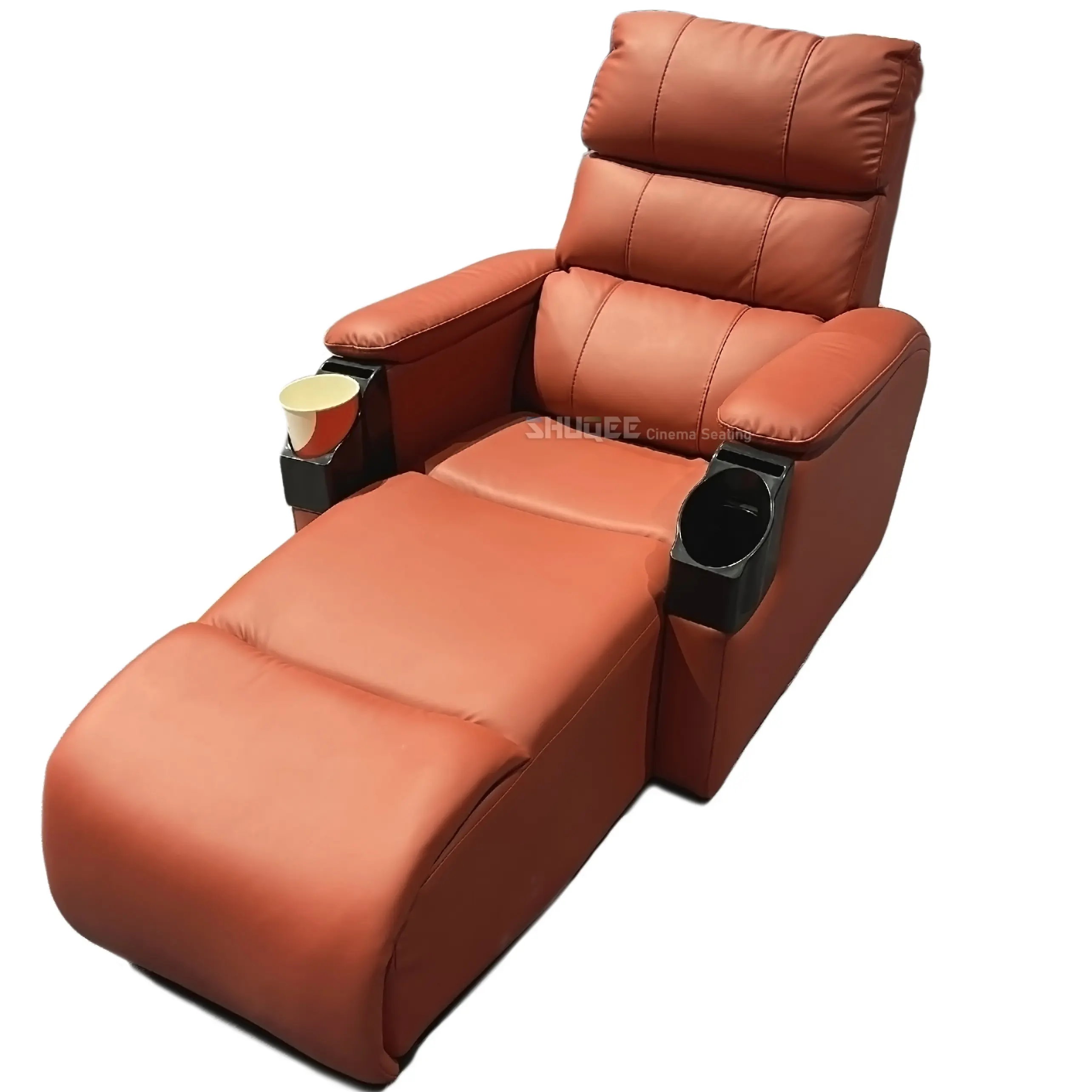 Factory Price Modern Comfortable Movie Home Cinema Seating System Funiture Recliner Sofa With Cup Saucer