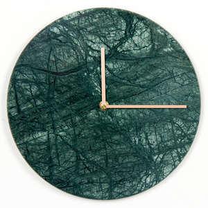 Reloj <span class=keywords><strong>de</strong></span> Pared Moderno Brave con Acabado <span class=keywords><strong>de</strong></span> Mármol y Marco Dorado <span class=keywords><strong>de</strong></span> Estilo Antiguo - Product Image 4