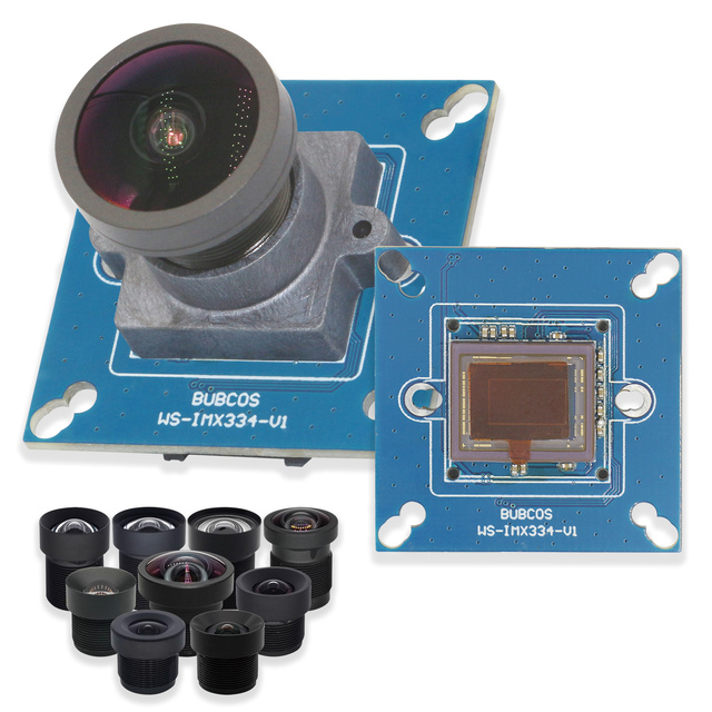 8MP 4K IMX334 60FPS High Speed Global Shutter HDR 140 Wide Angle CMOS Camera Sensor Module FF 1/1.8 Inch MIPI CSI