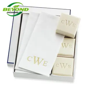 Custom logo printed eco friendly recycled cardboard paper display handmade soap carton box wrapper packaging