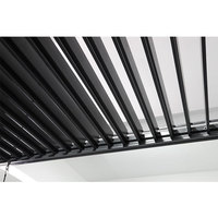 Kit étanche MIA Well Engineered avec toit réglable pour Patio Garden Pegola à persiennes d'extérieur en aluminium