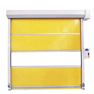 <span class=keywords><strong>Porte</strong></span> sectionnelle industrielle à enroulement rapide en PVC imperméable à grande vitesse pour atelier, supermarché, ferme - Product Image 3