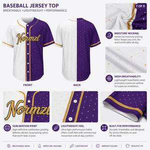<span class=keywords><strong>Maillot</strong></span> de baseball personnalisé à boutons, respirant, imprimé par transfert thermique, uniforme d'équipe, chemise unisexe adulte à séchage rapide, vente en gros - Product Image 6