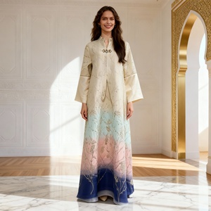 Robe Abaya Élégante de Qualité Supérieure Personnalisée pour Femmes Musulmanes Occasions de Mariage et de Fête - Product Image 3