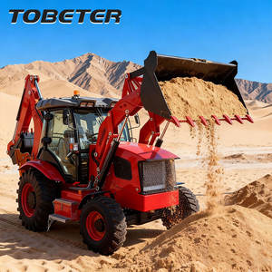 광석채광 프론트 엔드 로더 용 Tobeter 제품 제조업체 새로운 굴착기 백호 로더 4X4 - Product Image 1