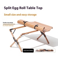 Mobi jardin moderne extérieur en bois massif rouleau d'oeufs Table octogonale pliable en aluminium métal produit à usage spécifique