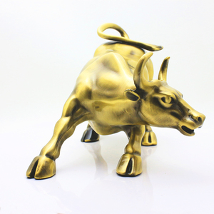 Modèle de taureau espagnol en métal 3D, figurine en métal moulé sous pression, petite sculpture, bronze doré, taureau de Wall Street, statue de pitbull, décoration, boîte cadeau - Product Image 6