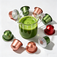 Heetverkopende Ceremoniële Pure Matcha Latte Capsules voor Espressomachines, compatibel met Nespresso Pods, afslankthee, bulkverpakking