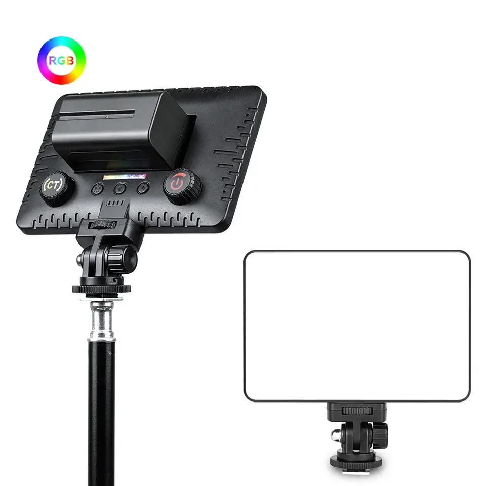 Kit di illuminazione fotografica professionale per pannello Video Studio Fill-in Light RGB w Soft camera Led Light per fornitori di fotografia di ritratti