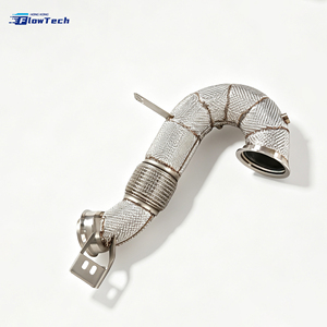 ท่อดาวน์ไปป์สแตนเลส 304 สำหรับรถแข่ง Mercedes Benz GT50 GT53 E53 GLE53 CLS53 M256 3.0L Turbo ระบบไอเสียไหลสูง - Product Image 2