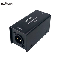 Amplifier mikrofon dinamis Mini, portabel mikrofon kabel Gainer adapter XLR Preamplifier