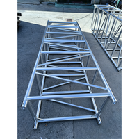 Ensemble de treillis empilable et peu encombrant à connexion par raccordement, conception modulaire portable à assemblage rapide pour spectacles itinérants et expositions de festivals
